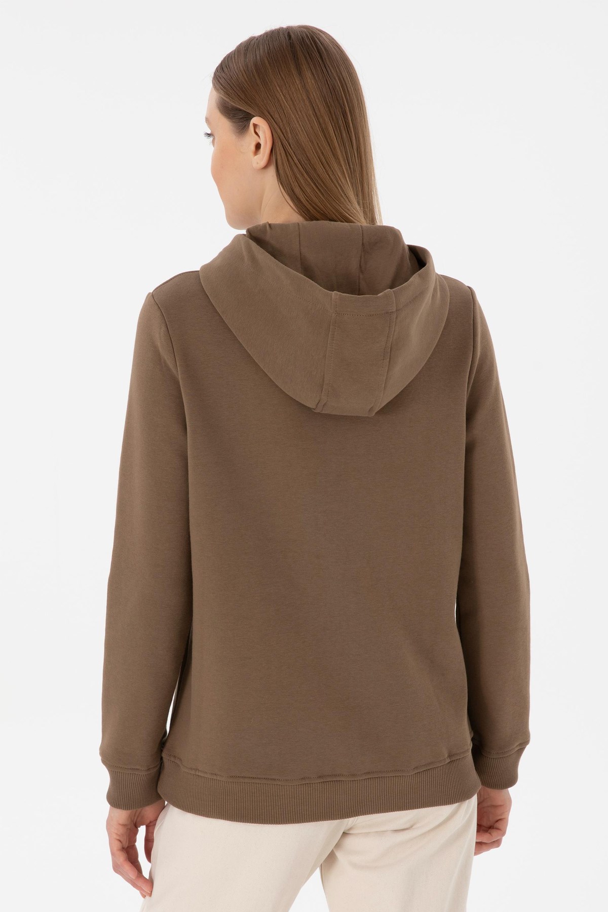 U.S. Polo Assn. Kadın Sweat 50289536-VR027 Haki