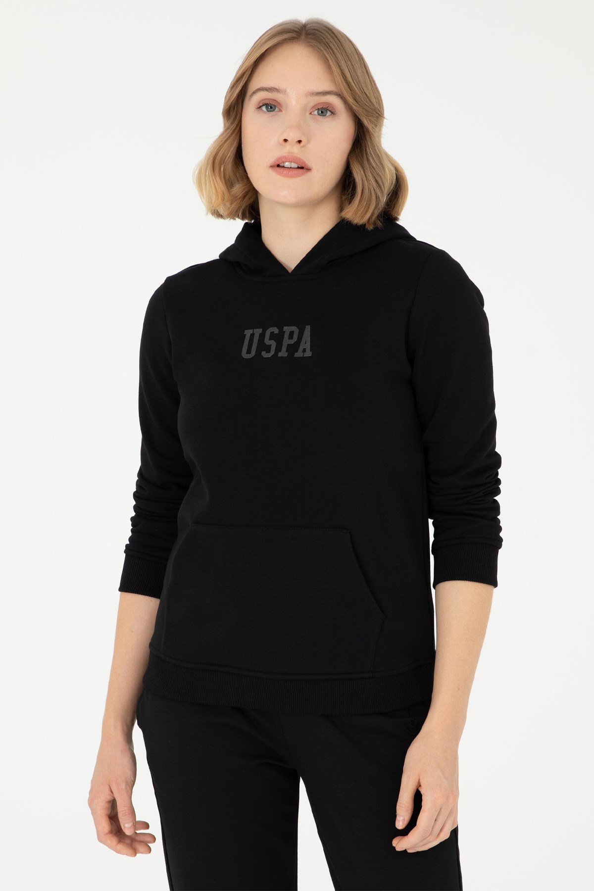 U.S. Polo Assn. Kadın Sweat 50289536-VR046 Siyah