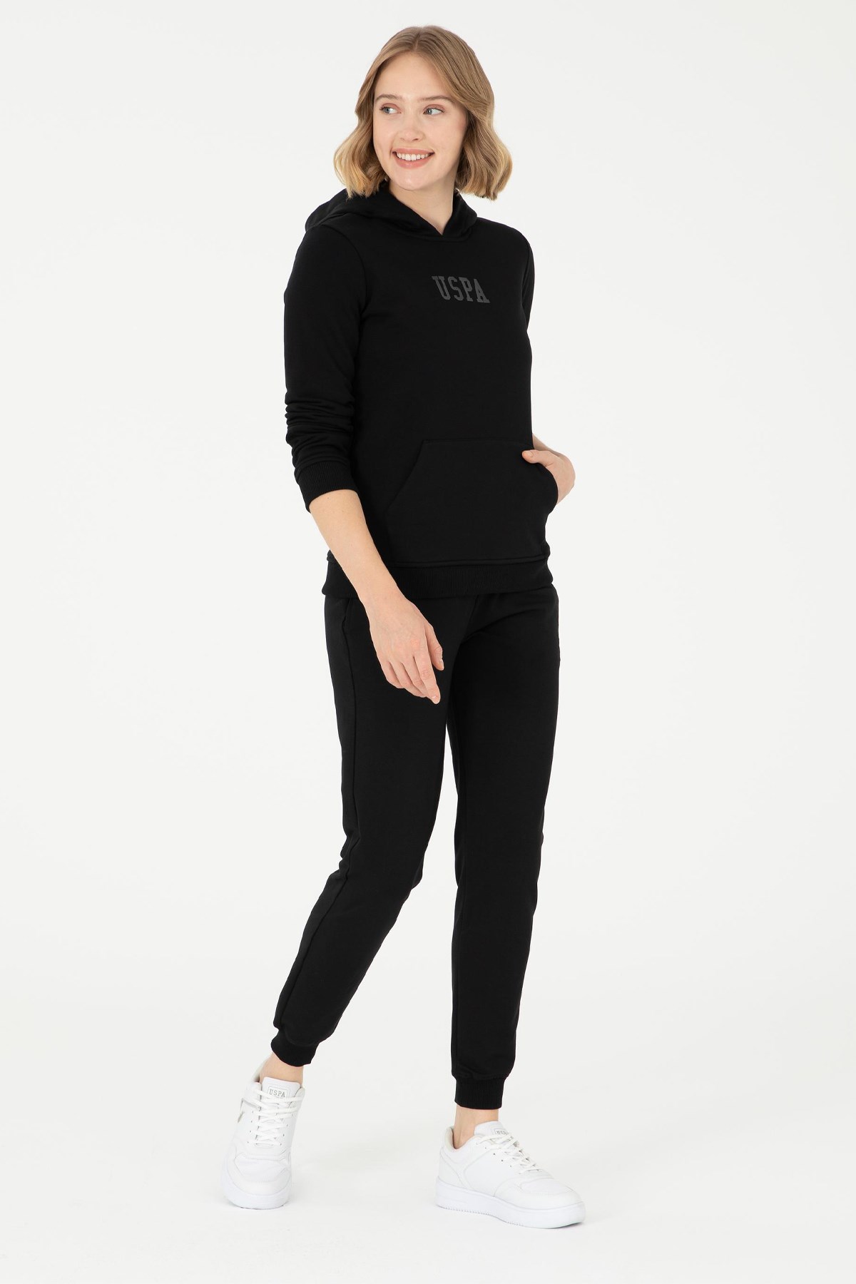 U.S. Polo Assn. Kadın Sweat 50289536-VR046 Siyah