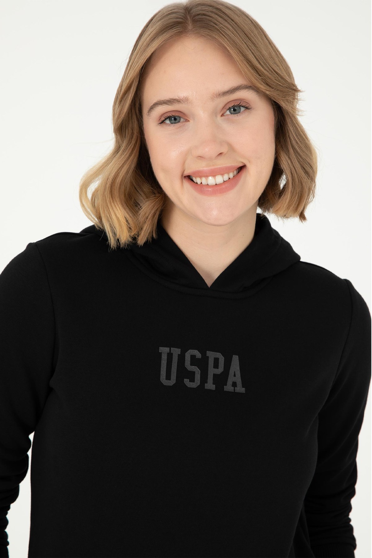 U.S. Polo Assn. Kadın Sweat 50289536-VR046 Siyah