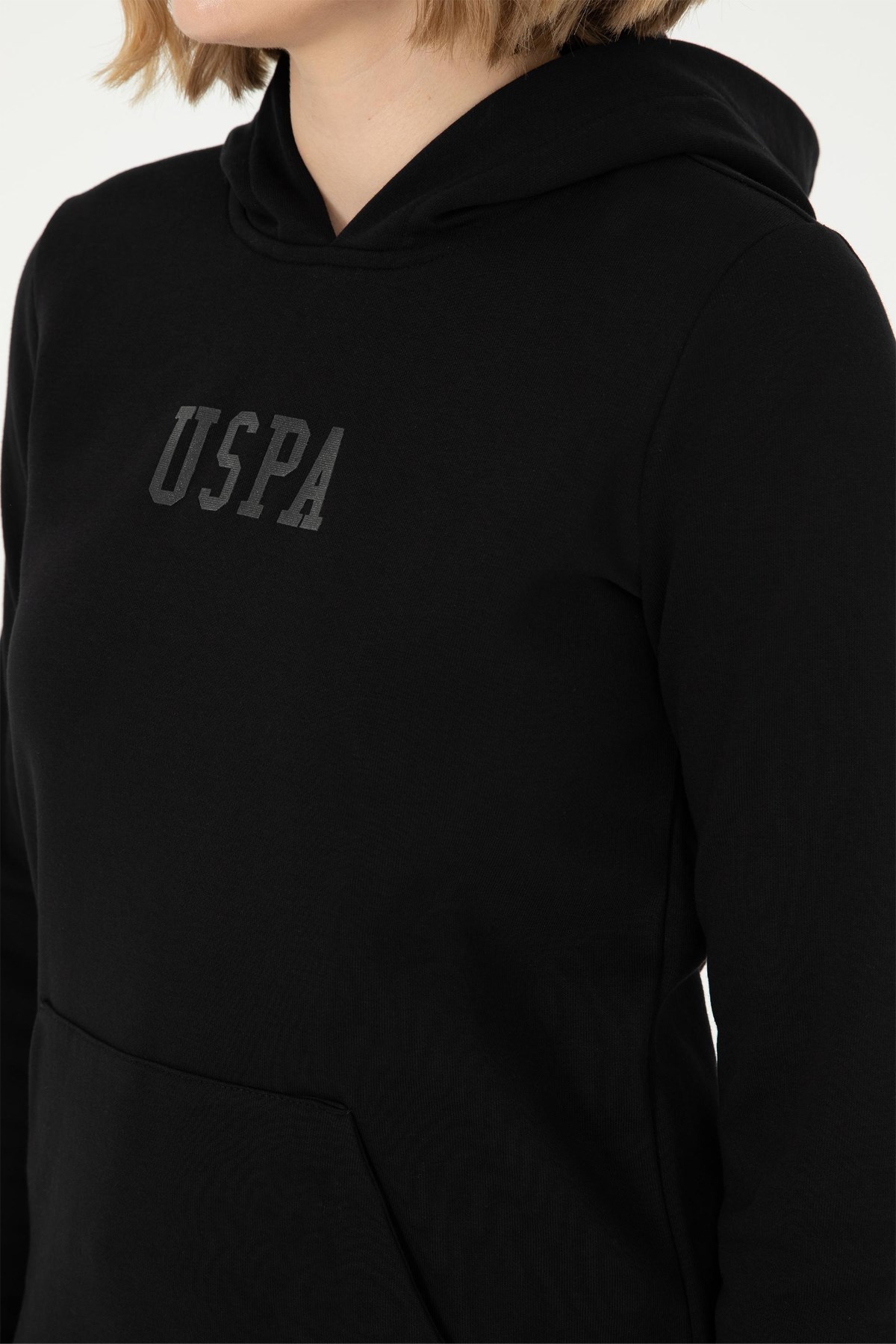 U.S. Polo Assn. Kadın Sweat 50289536-VR046 Siyah