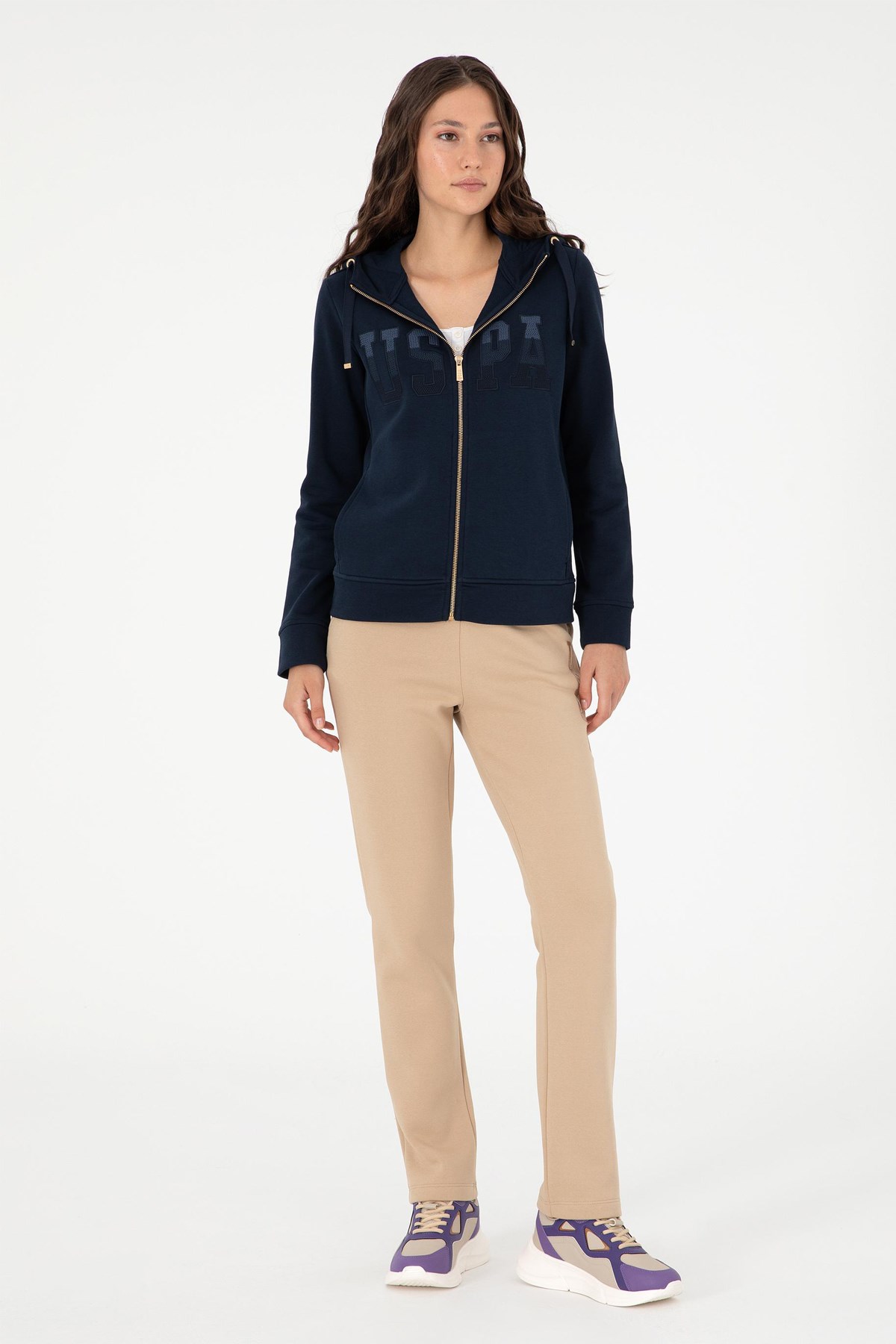 U.S. Polo Assn. Kadın Eşofman Alt 50289538-VR049 Bej
