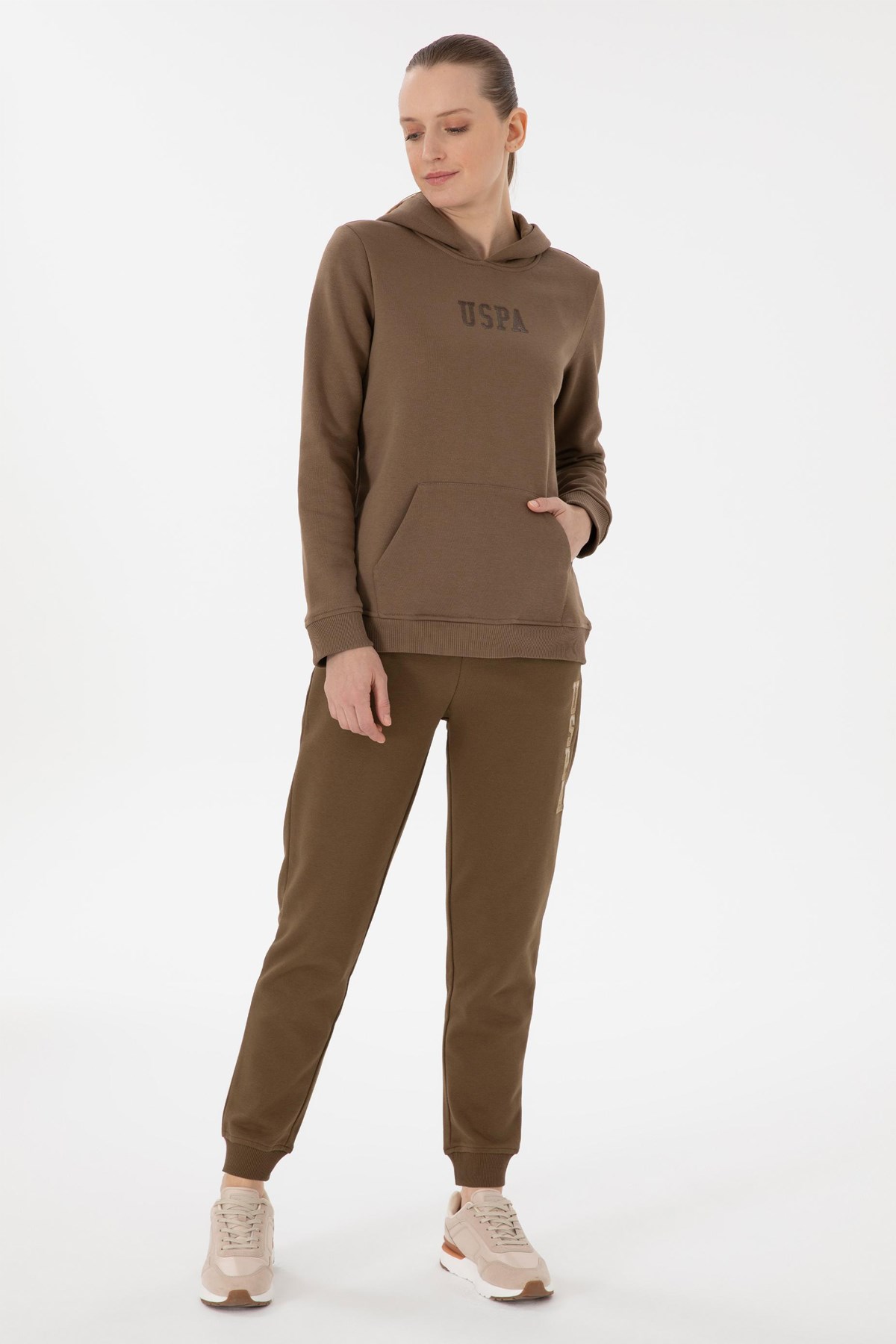 U.S. Polo Assn. Kadın Eşofman Alt 50289539-VR027 Haki