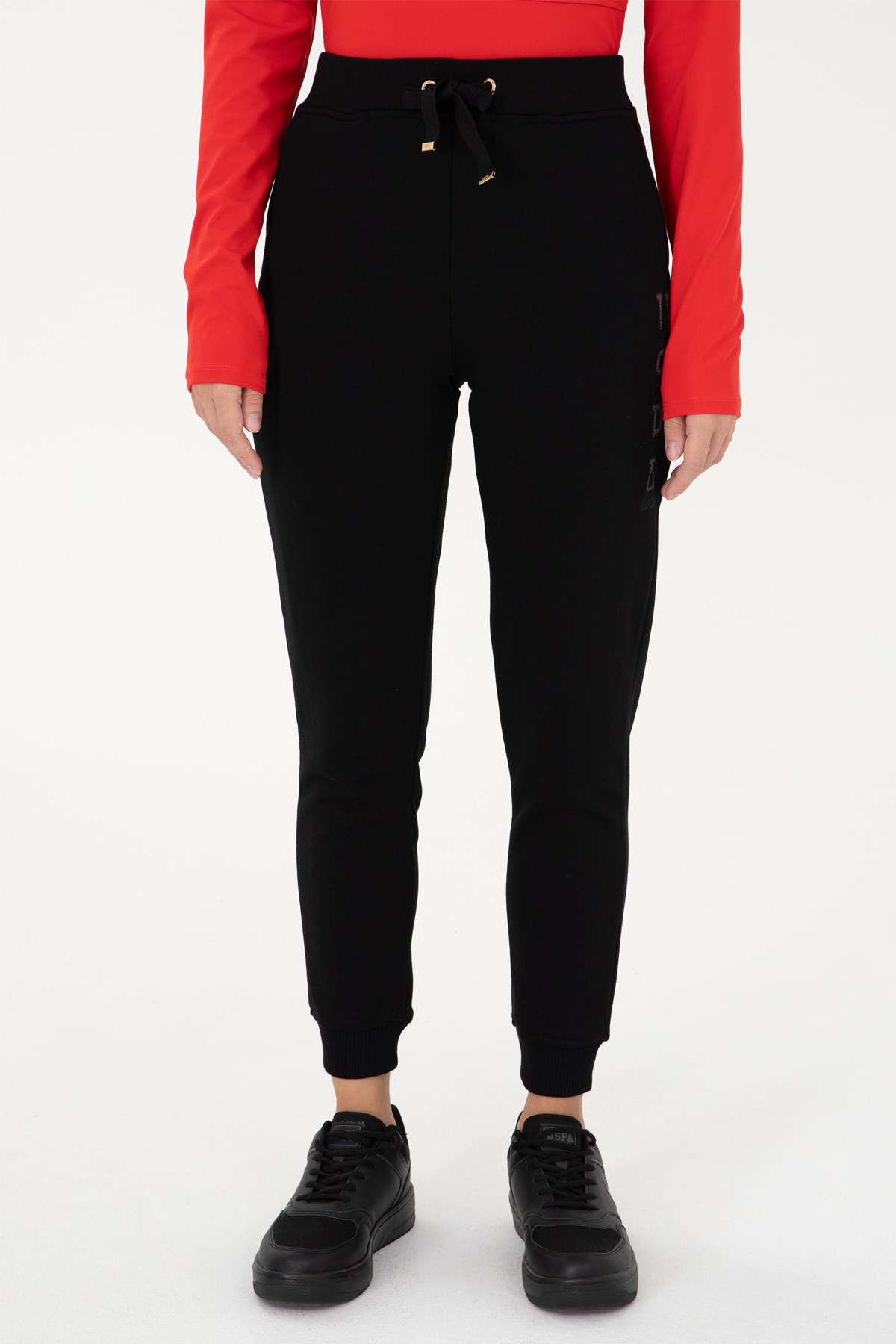 U.S. Polo Assn. Kadın Eşofman Alt 50289539-VR046 Siyah