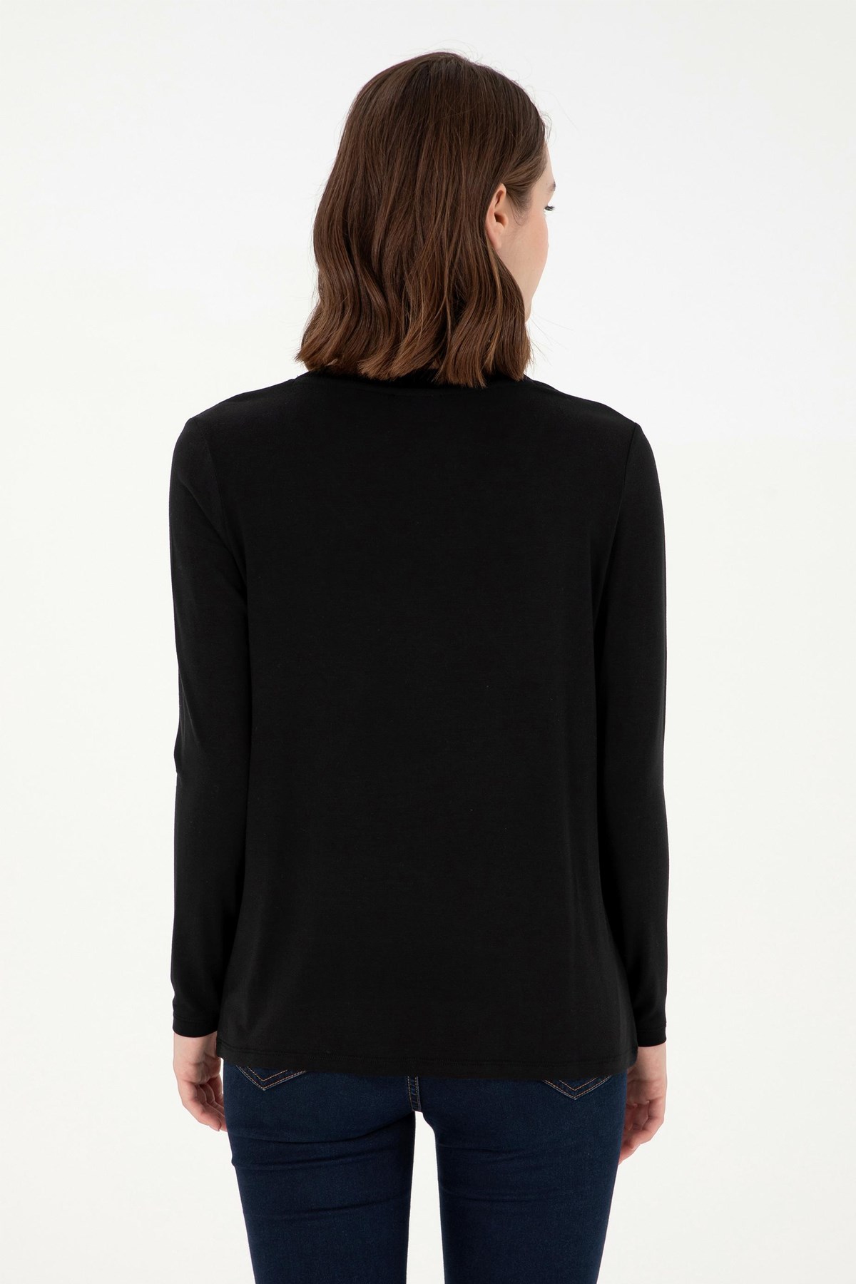 U.S. Polo Assn. Kadın Sweat 50289542-VR046 Siyah