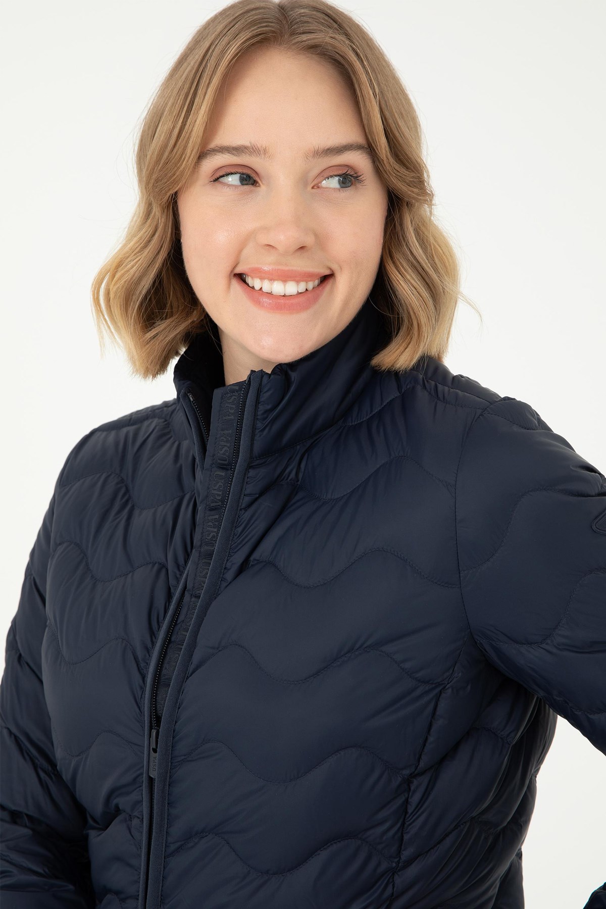 U.S. Polo Assn. Kadın Mont 50289553-VR033 Lacivert