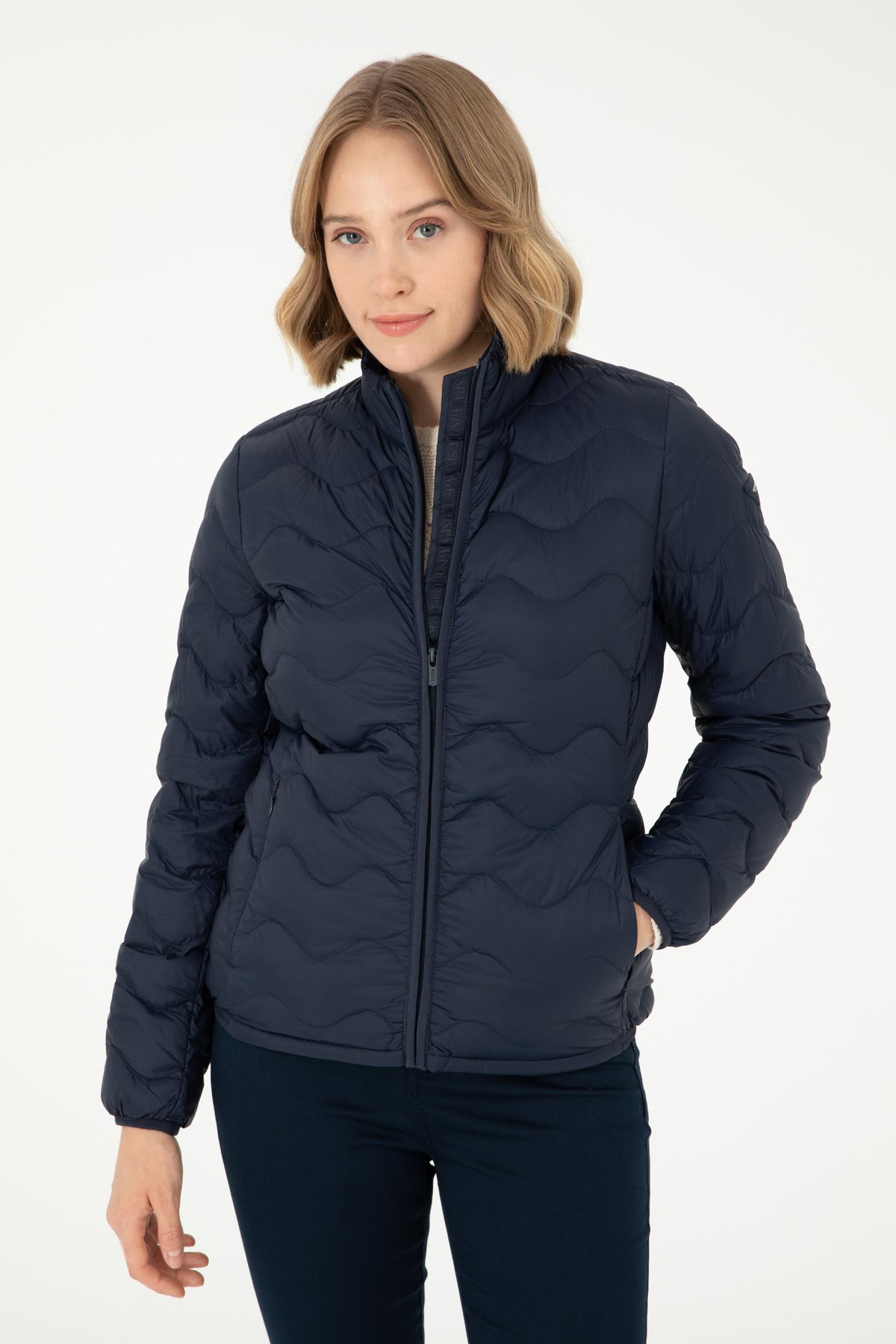 U.S. Polo Assn. Kadın Mont 50289553-VR033 Lacivert