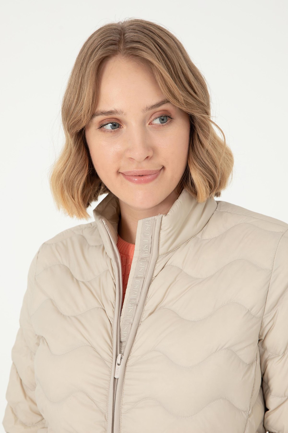 U.S. Polo Assn. Kadın Mont 50289553-VR071 Bej