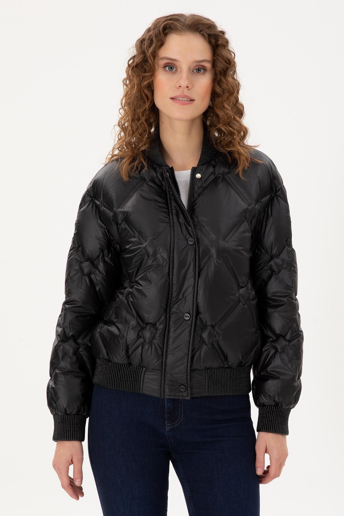 U.S. Polo Assn. Kadın Mont 50289590-VR046 Siyah