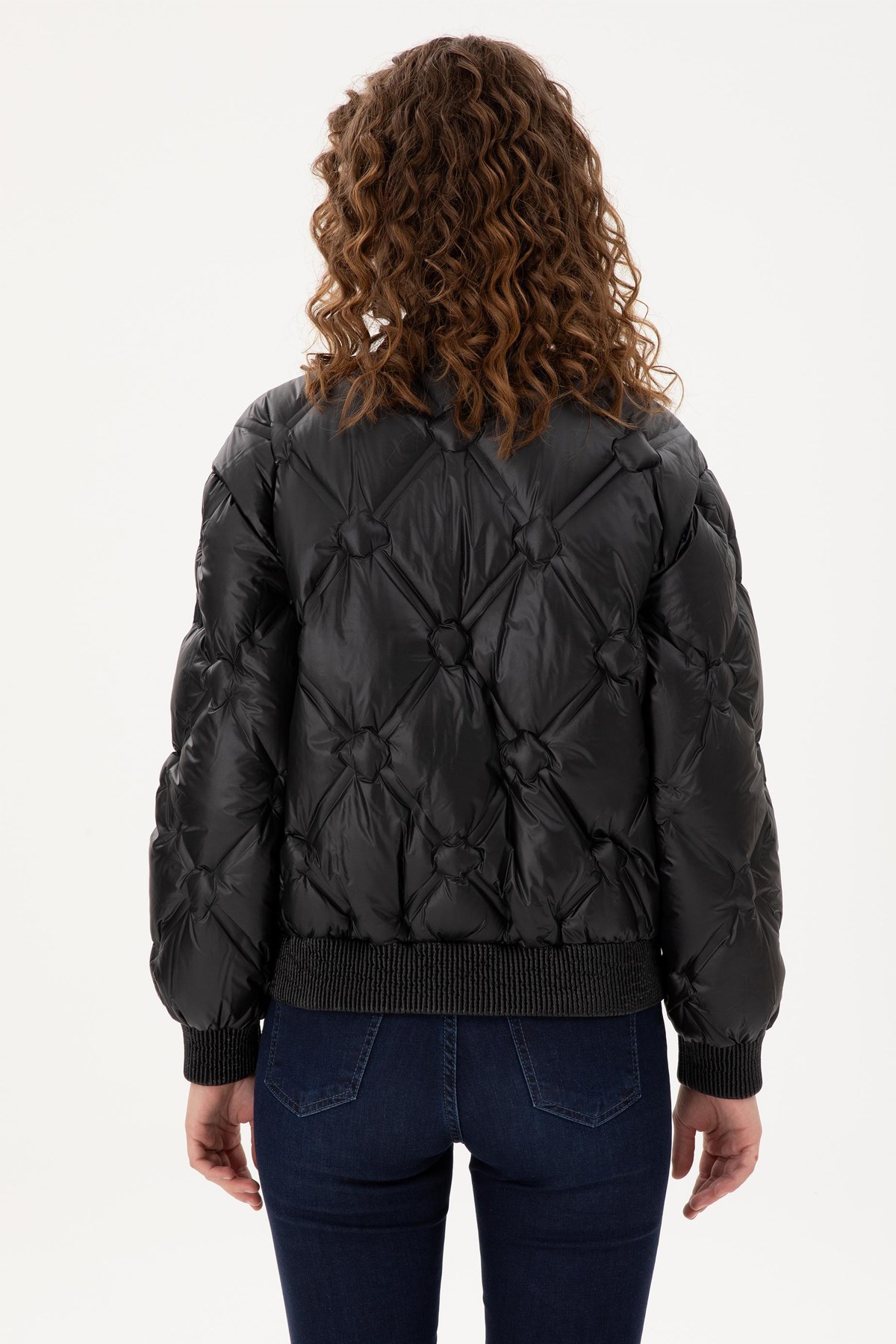 U.S. Polo Assn. Kadın Mont 50289590-VR046 Siyah