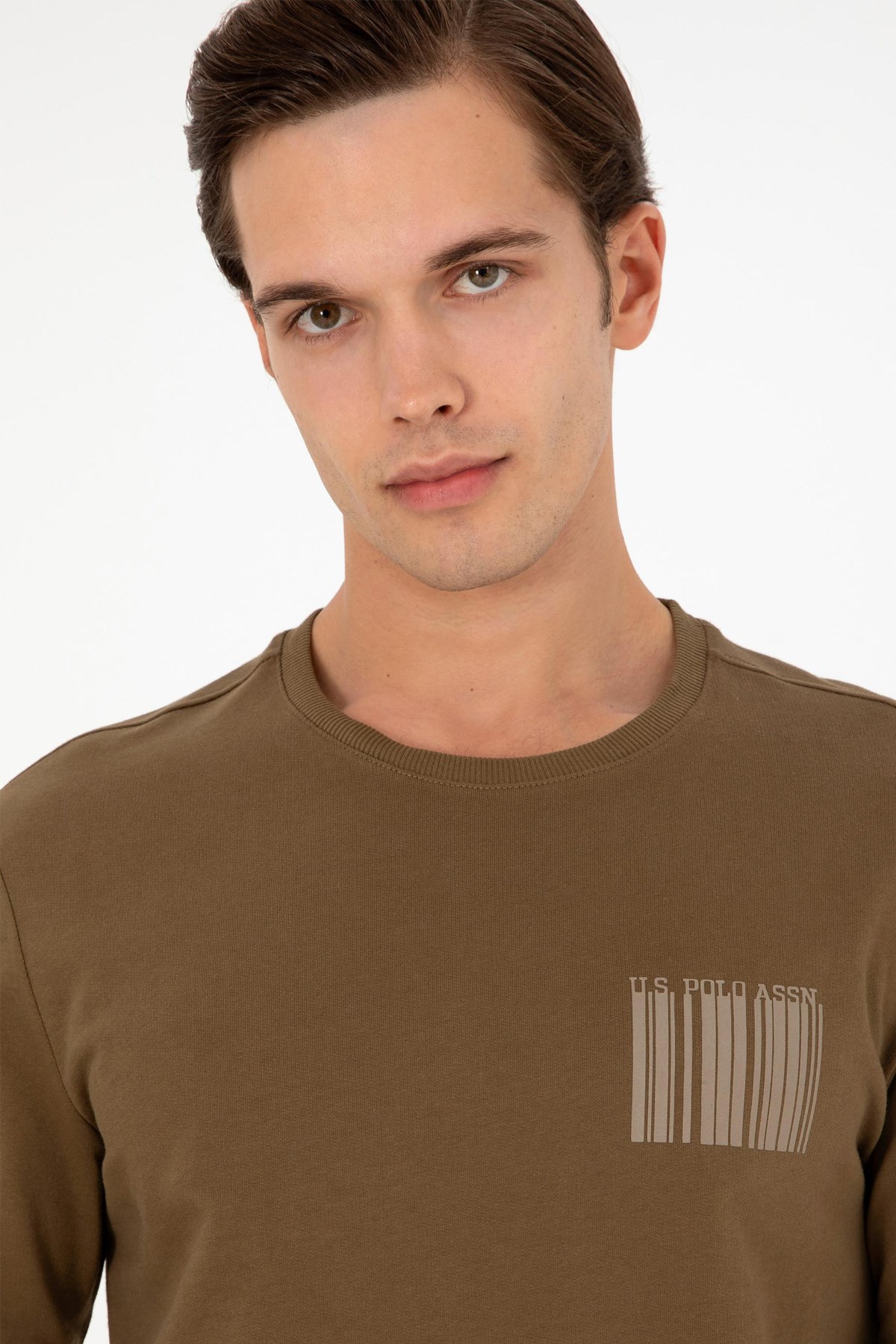 U.S. Polo Assn. Erkek Sweat 50290252-VR027 Haki