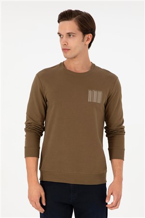 U.S. Polo Assn. Erkek Sweat 50290252-VR027 Haki