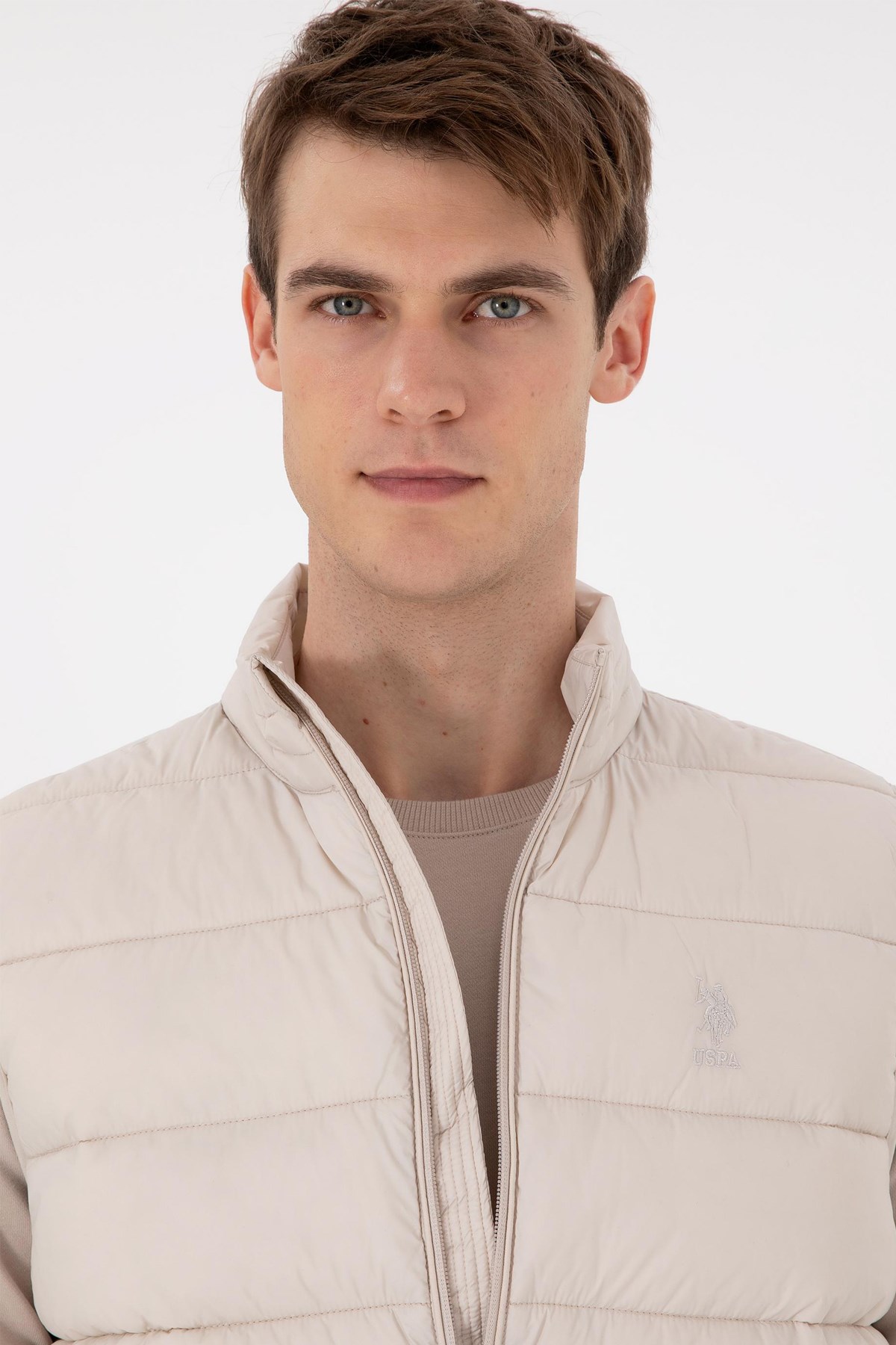 U.S. Polo Assn. Erkek Yelek 50290714-VR049 Bej