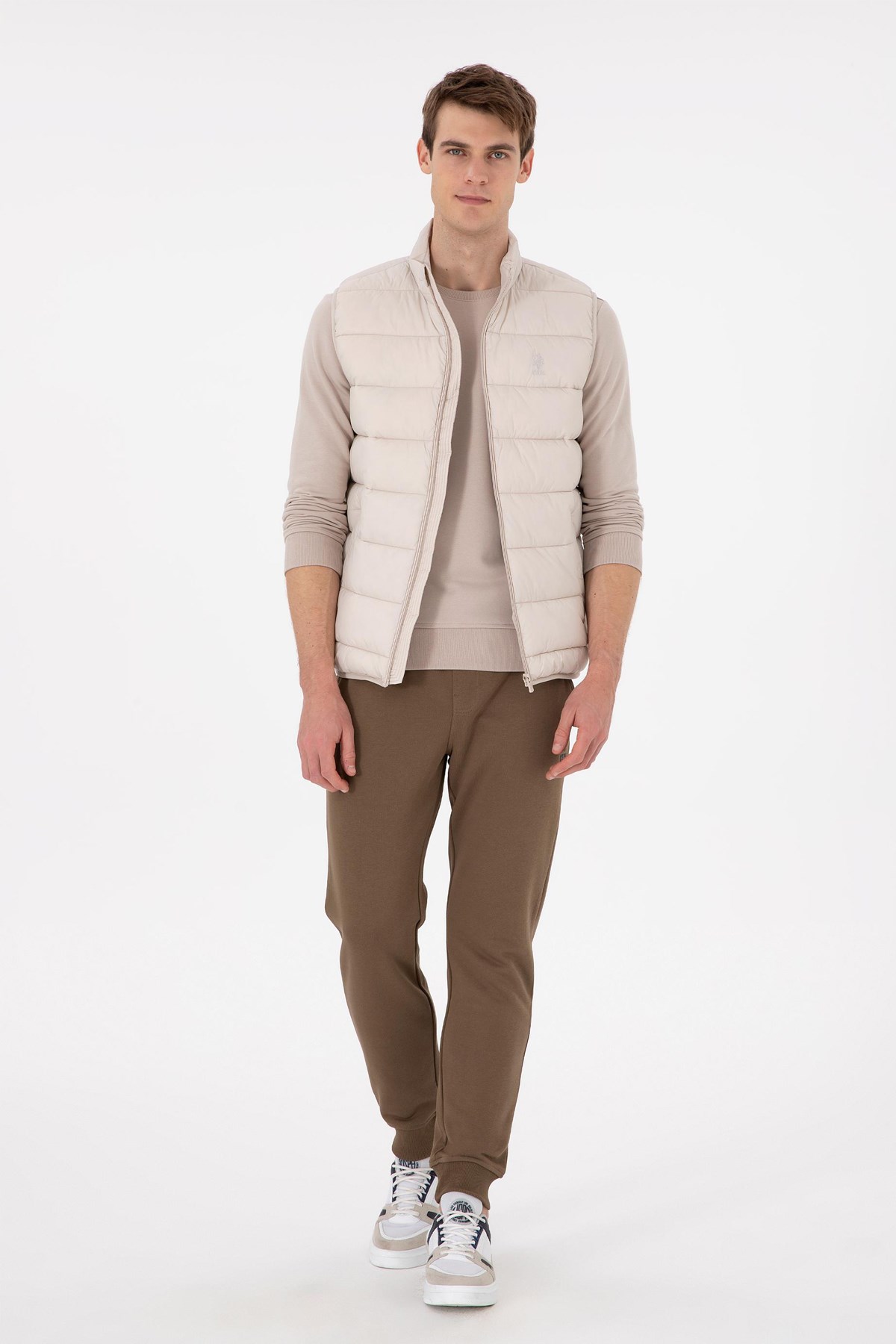 U.S. Polo Assn. Erkek Yelek 50290714-VR049 Bej