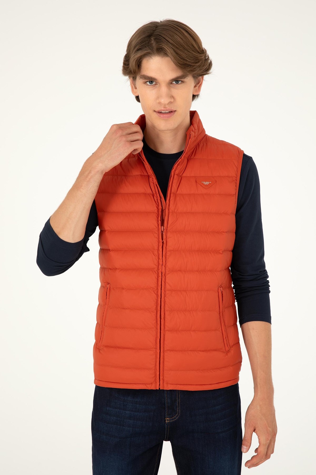 U.S. Polo Assn. Erkek Yelek 50290793-VR031 Turuncu