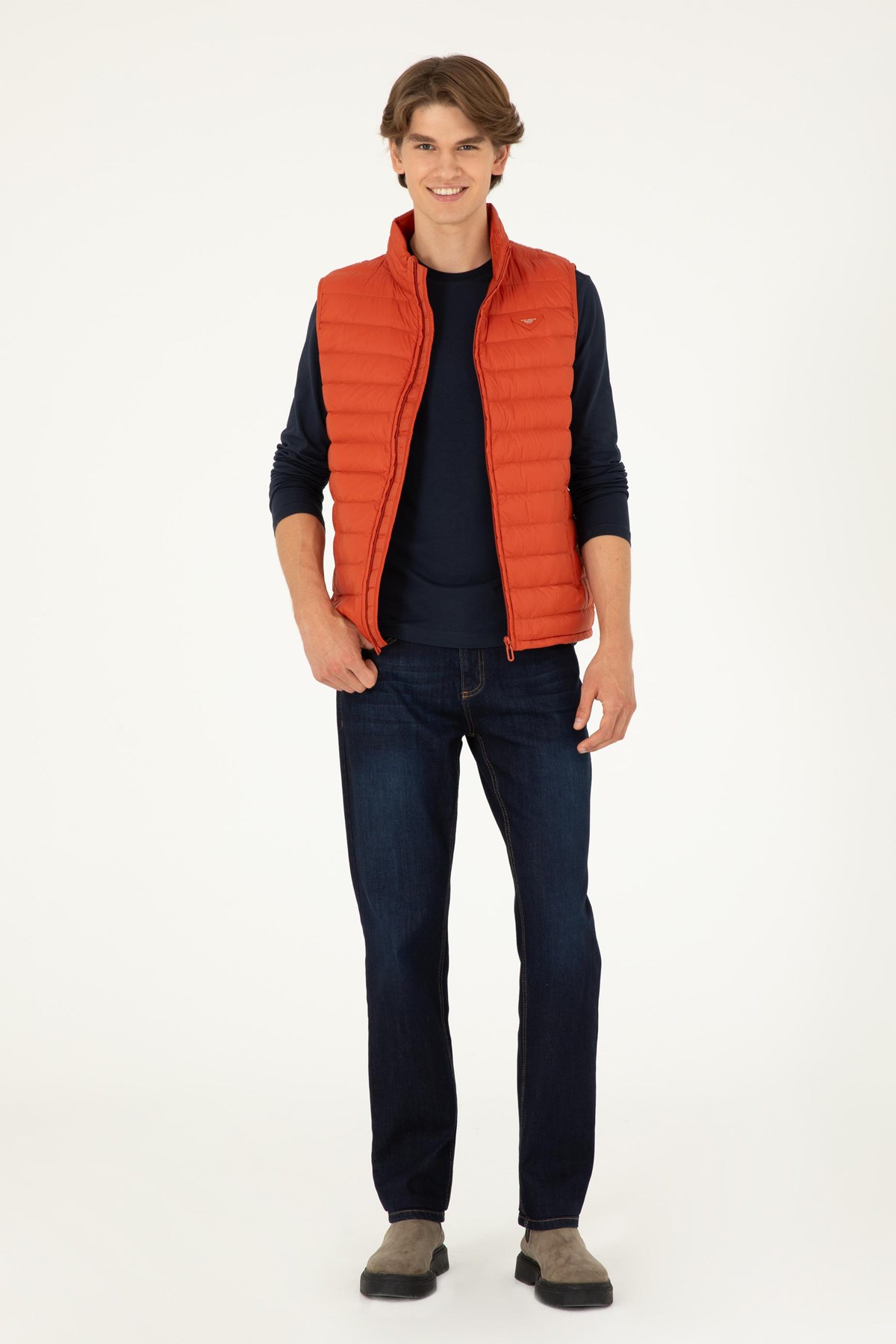 U.S. Polo Assn. Erkek Yelek 50290793-VR031 Turuncu