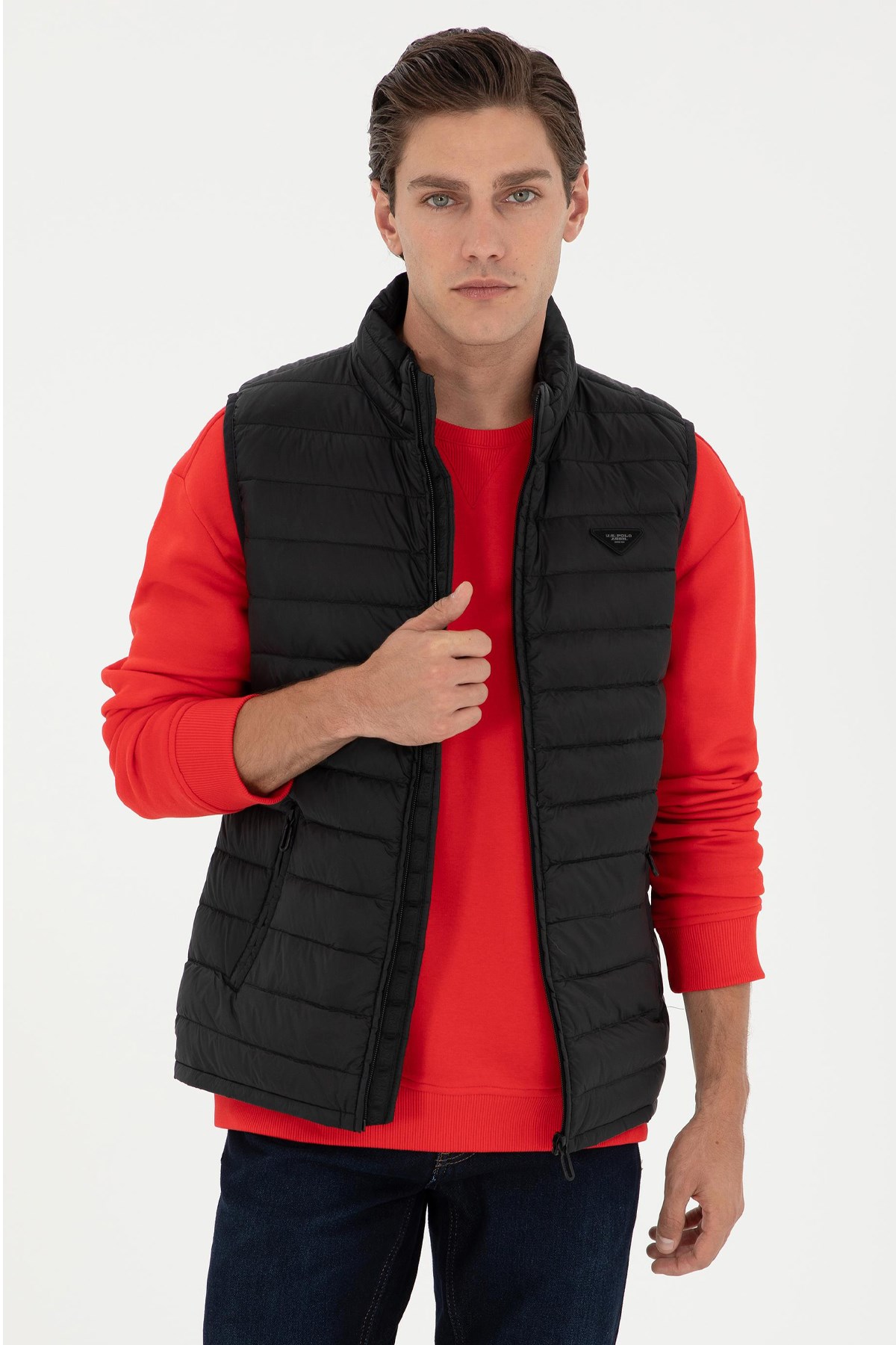U.S. Polo Assn. Erkek Yelek 50290793-VR046 Siyah