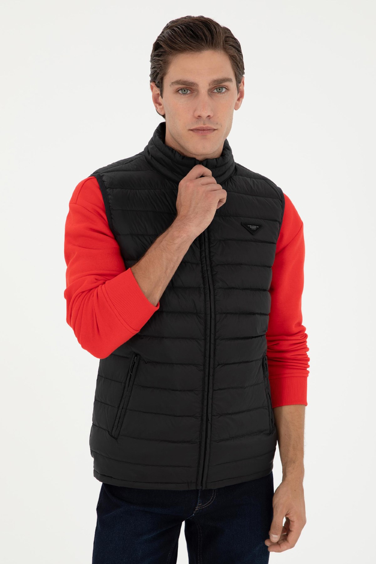 U.S. Polo Assn. Erkek Yelek 50290793-VR046 Siyah