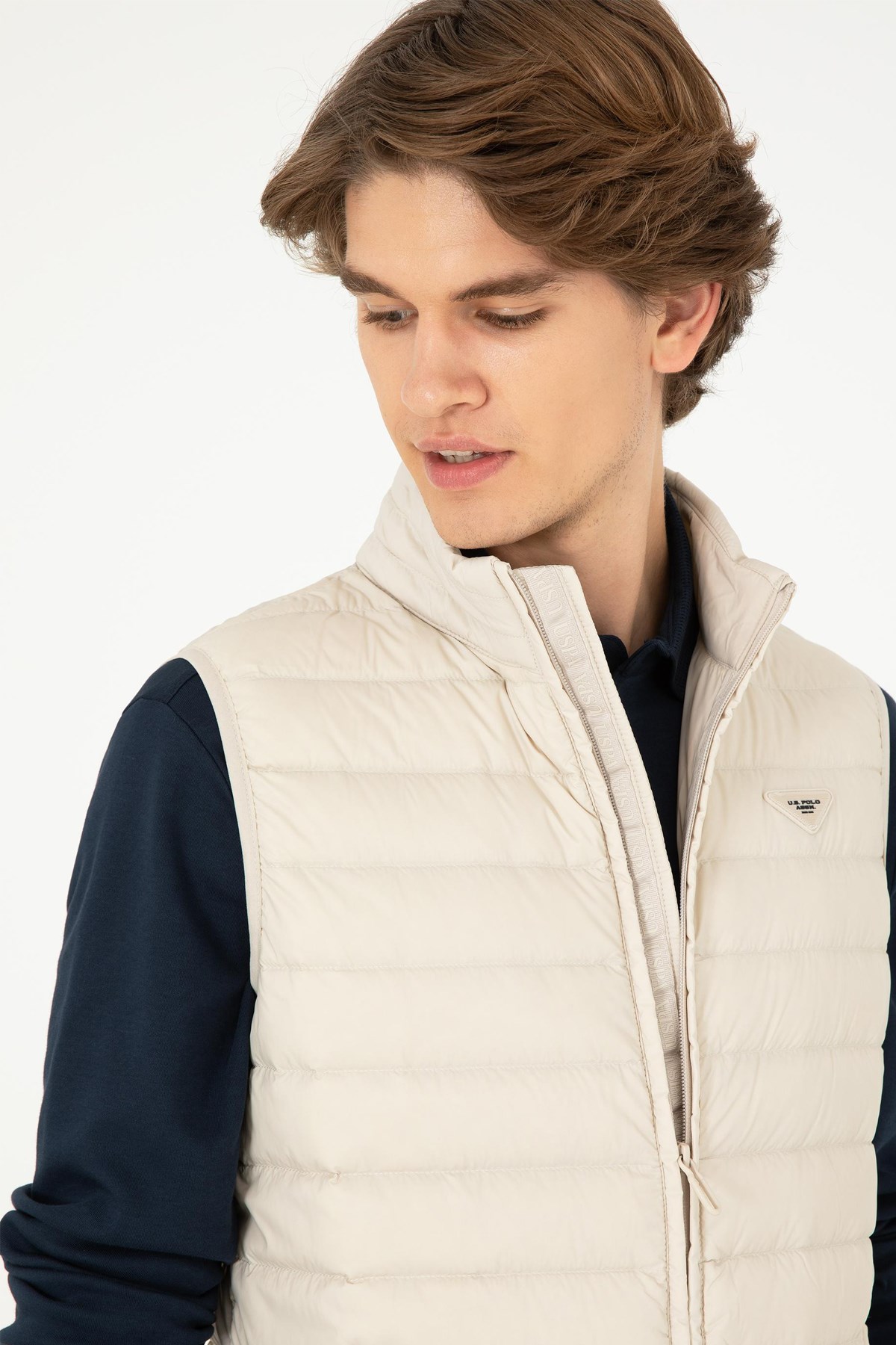 U.S. Polo Assn. Erkek Yelek 50290793-VR049 Bej