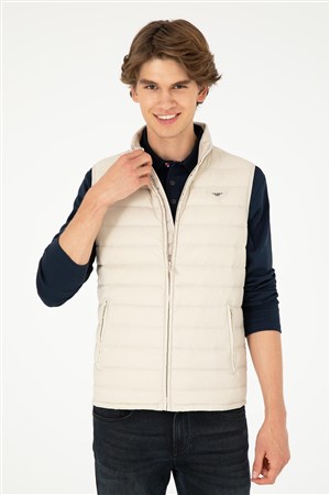 U.S. Polo Assn. Erkek Yelek 50290793-VR049 Bej