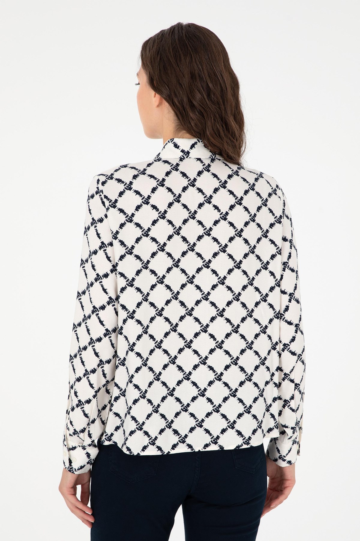 U.S. Polo Assn. Kadın Gömlek 50291104-VR033 Lacivert