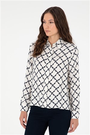 U.S. Polo Assn. Kadın Gömlek 50291104-VR033 Lacivert