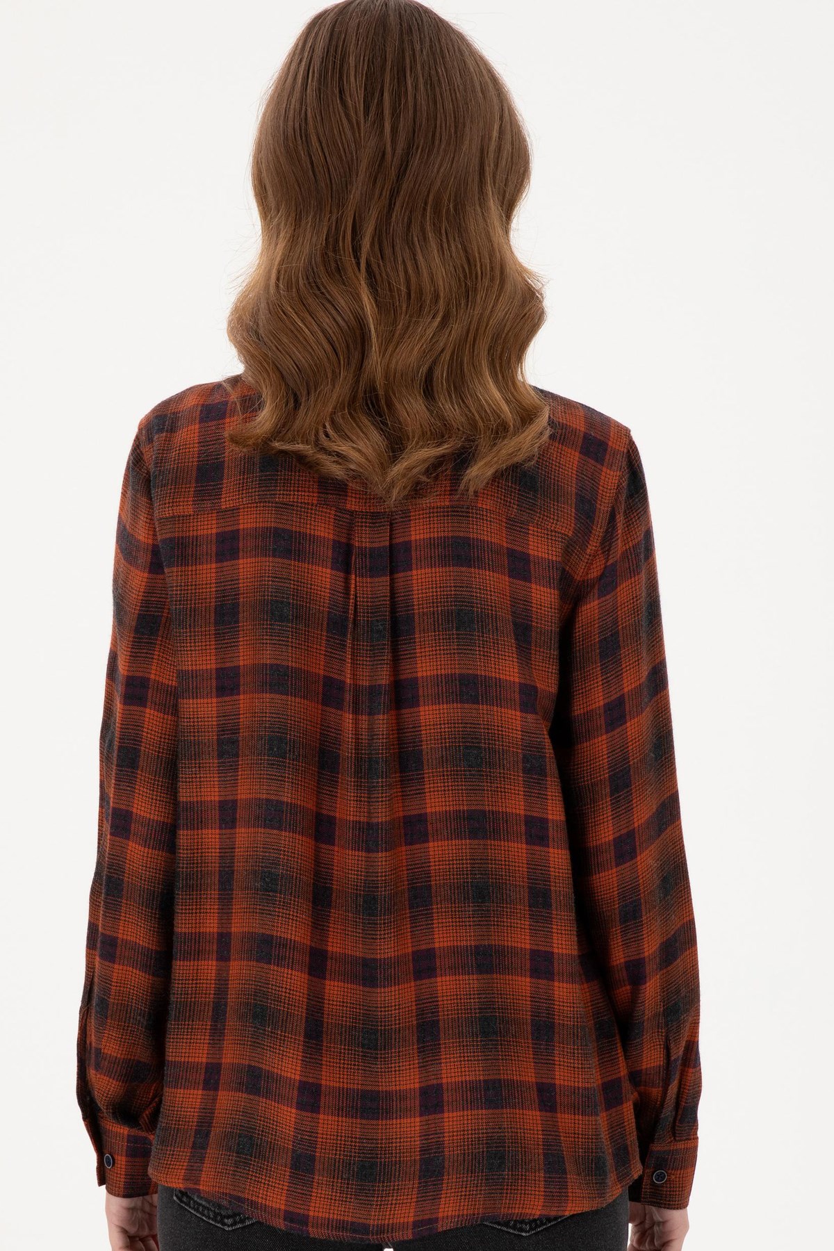 U.S. Polo Assn. Kadın Gömlek 50291117-VR031 Turuncu