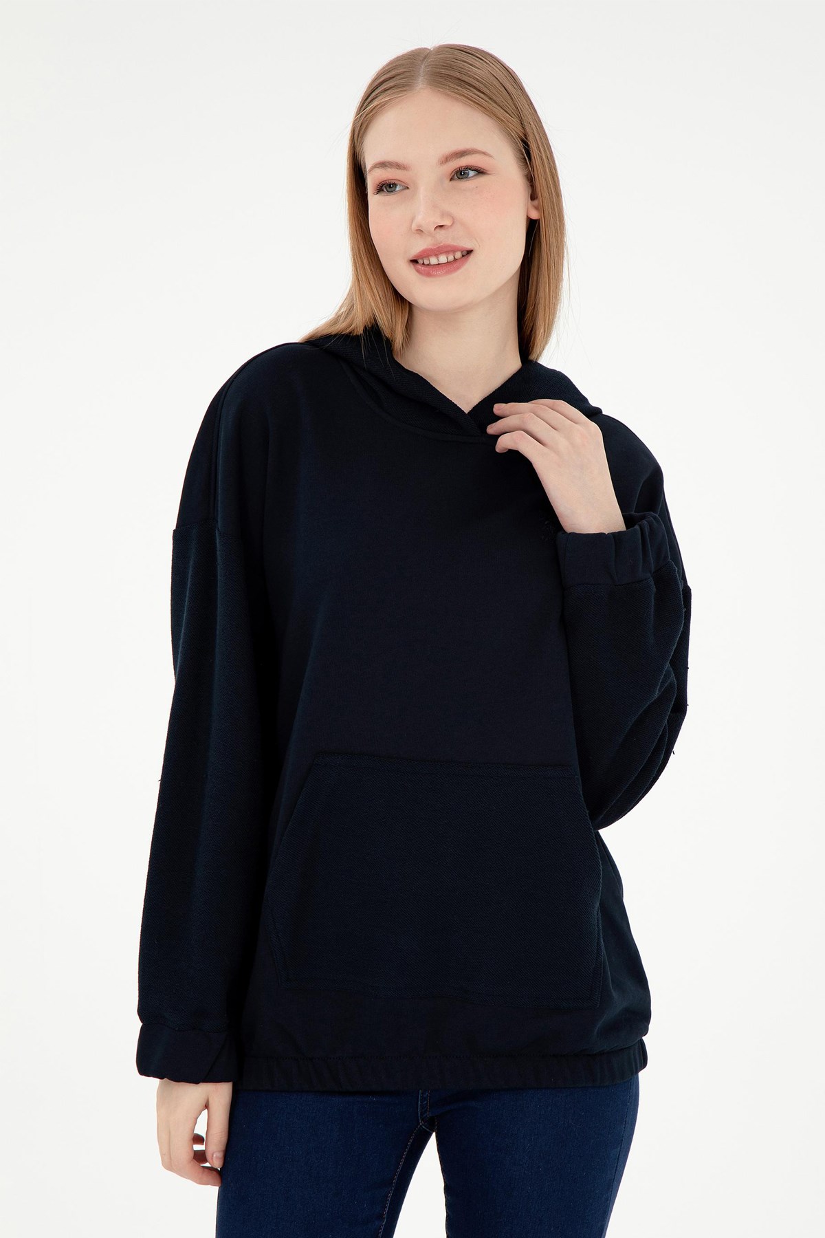 U.S. Polo Assn. Kadın Sweat 50291264-VR033 Lacivert
