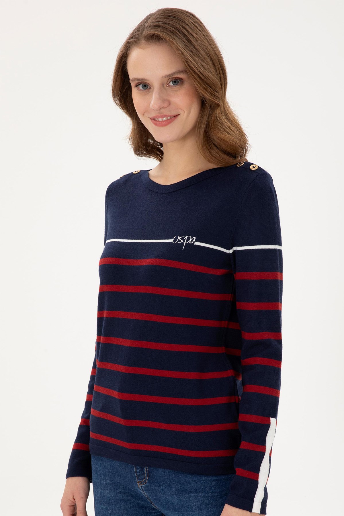 U.S. Polo Assn. Kadın Kazak 50291573-VR033 Lacivert
