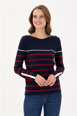 U.S. Polo Assn. Kadın Kazak 50291573-VR033 Lacivert