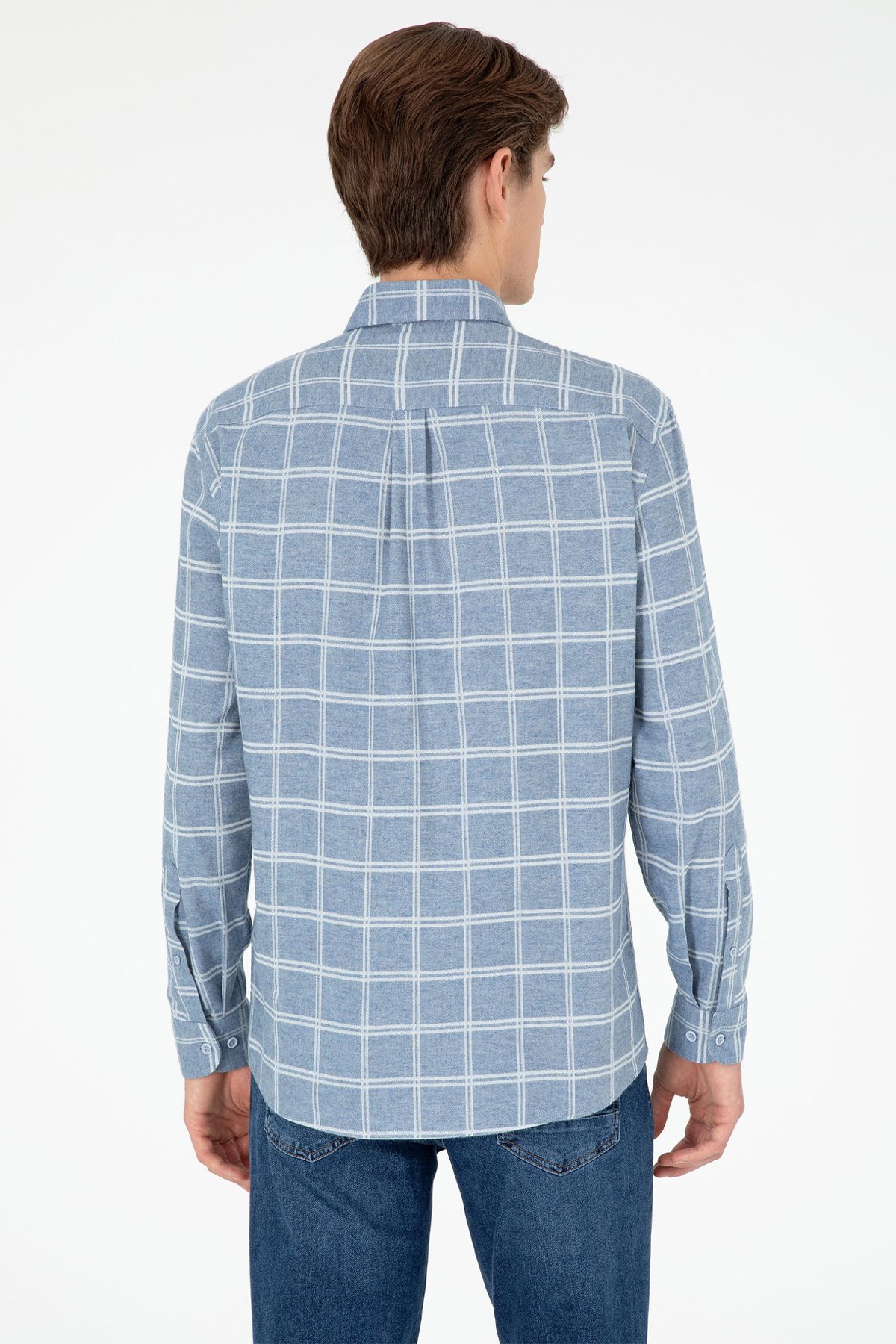 U.S. Polo Assn. Erkek Gömlek 50292288-VR003 Mavi