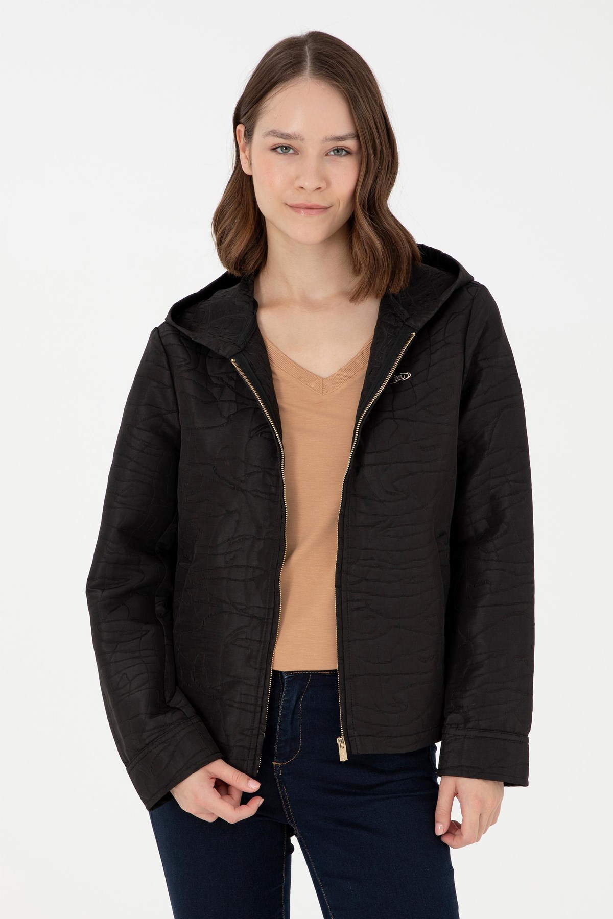 U.S. Polo Assn. Kadın Mont 50292333-VR046 Siyah