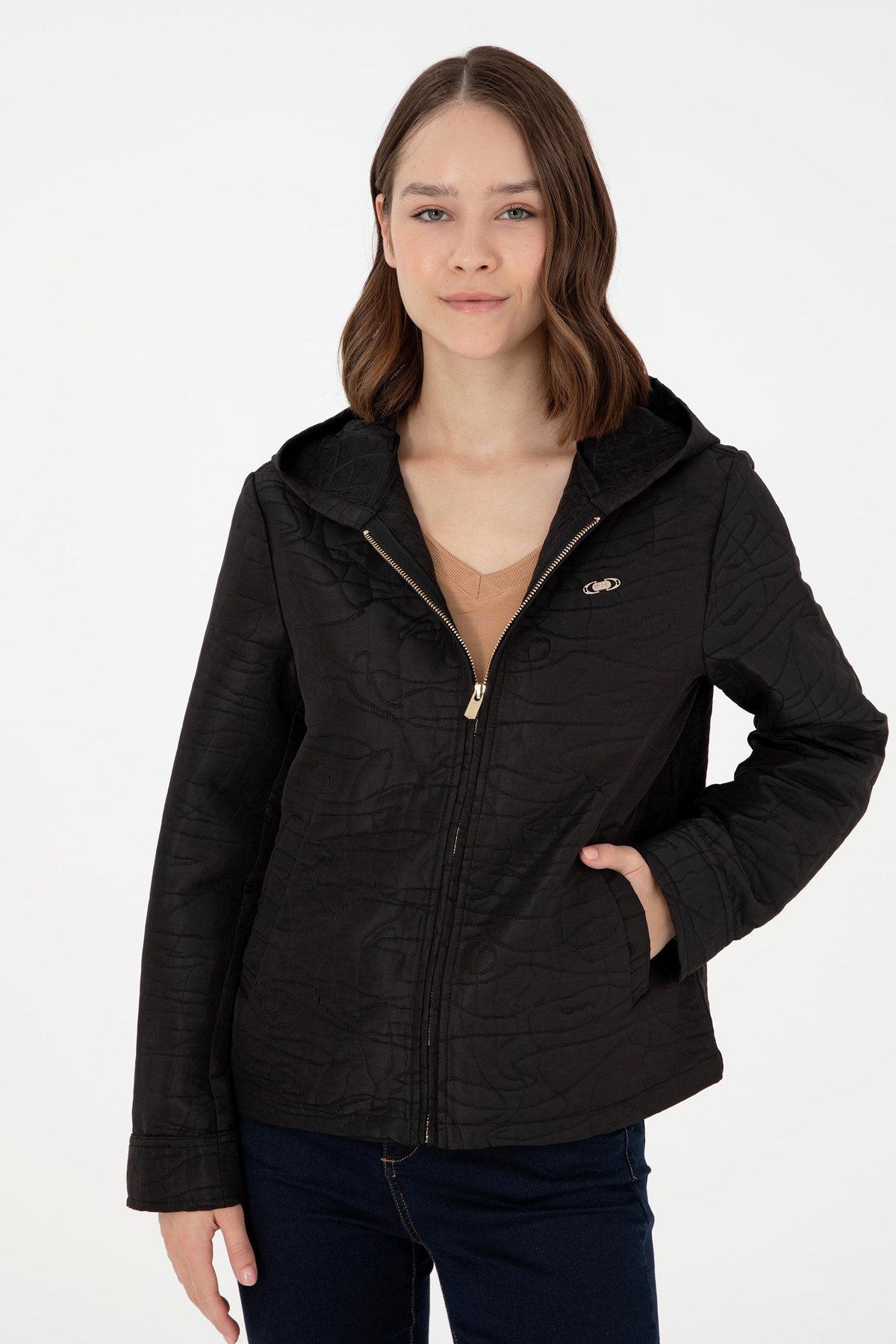 U.S. Polo Assn. Kadın Mont 50292333-VR046 Siyah