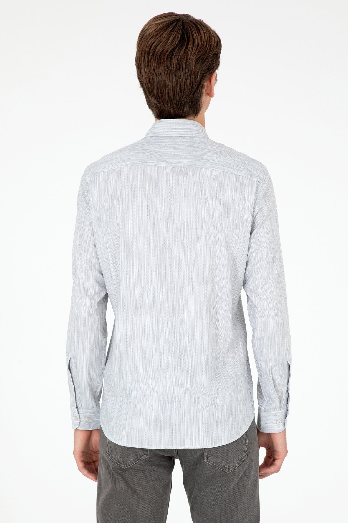 U.S. Polo Assn. Erkek Gömlek 50292418-VR001 Gri