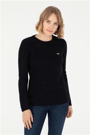 U.S. Polo Assn. Kadın Kazak 50293054-VR033 Lacivert