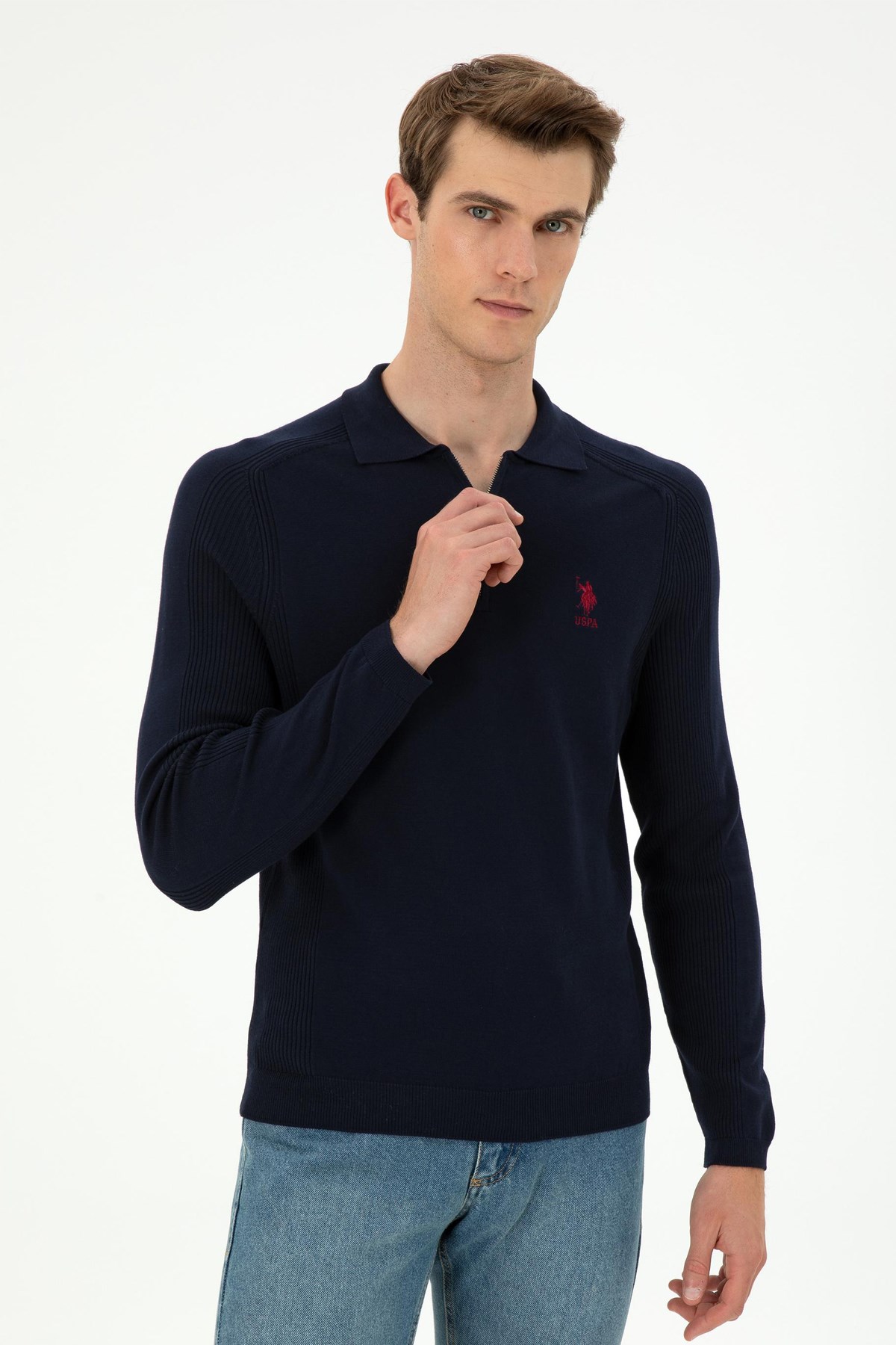 U.S. Polo Assn. Erkek Kazak 50293064-VR033 Lacivert