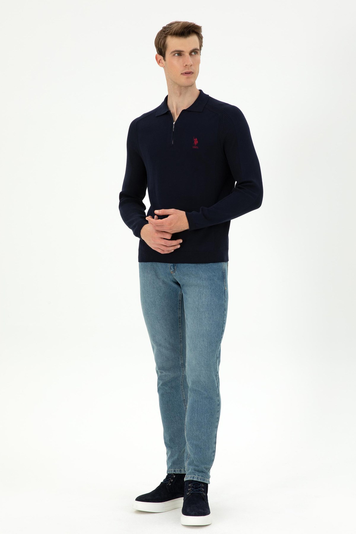 U.S. Polo Assn. Erkek Kazak 50293064-VR033 Lacivert