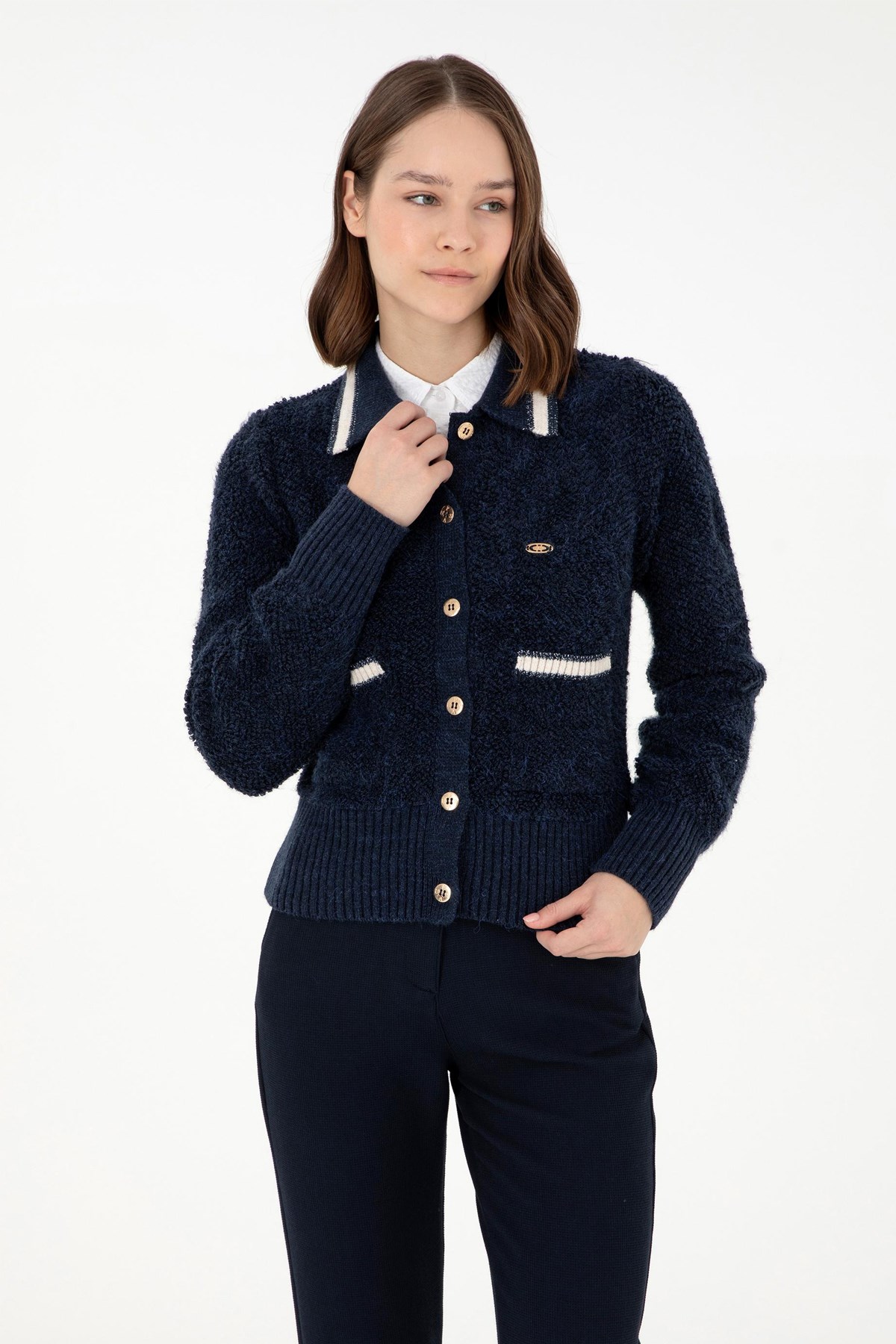 U.S. Polo Assn. Kadın Hırka 50293099-VR033 Lacivert