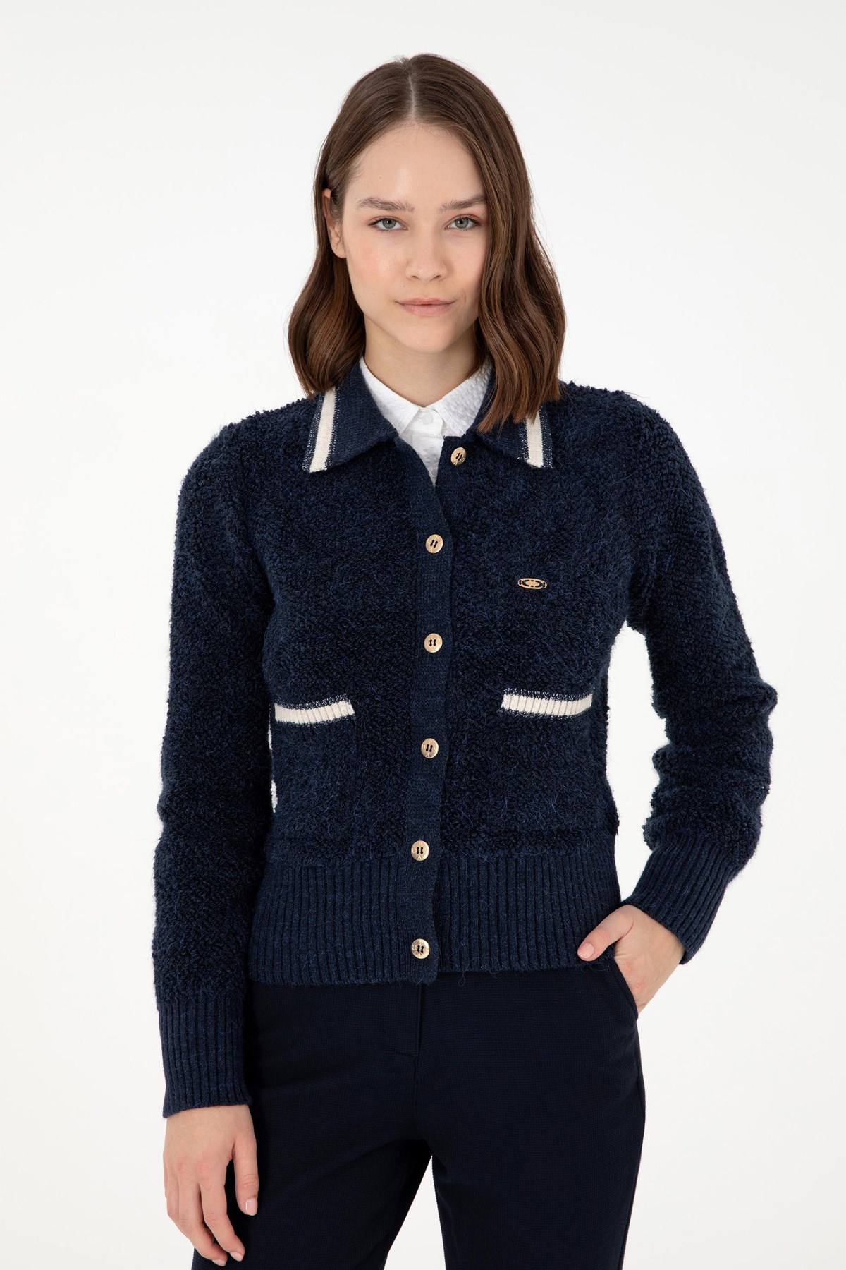 U.S. Polo Assn. Kadın Hırka 50293099-VR033 Lacivert