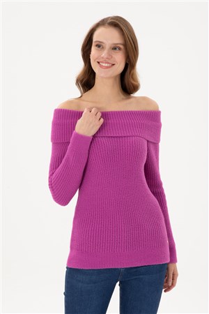 U.S. Polo Assn. Kadın Kazak 50293116-VR023 Pembe