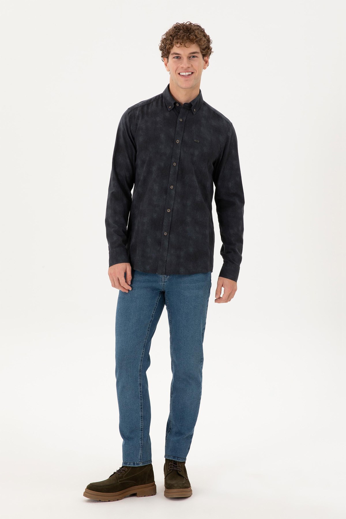 U.S. Polo Assn. Erkek Gömlek 50293761-VR079 Yeşil