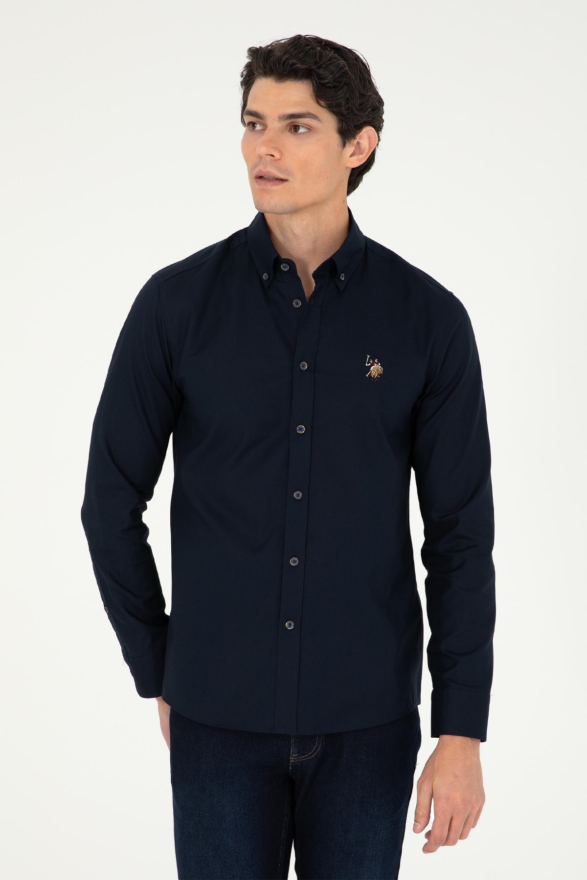 U.S. Polo Assn. Erkek Gömlek 50293847-VR033 Lacivert
