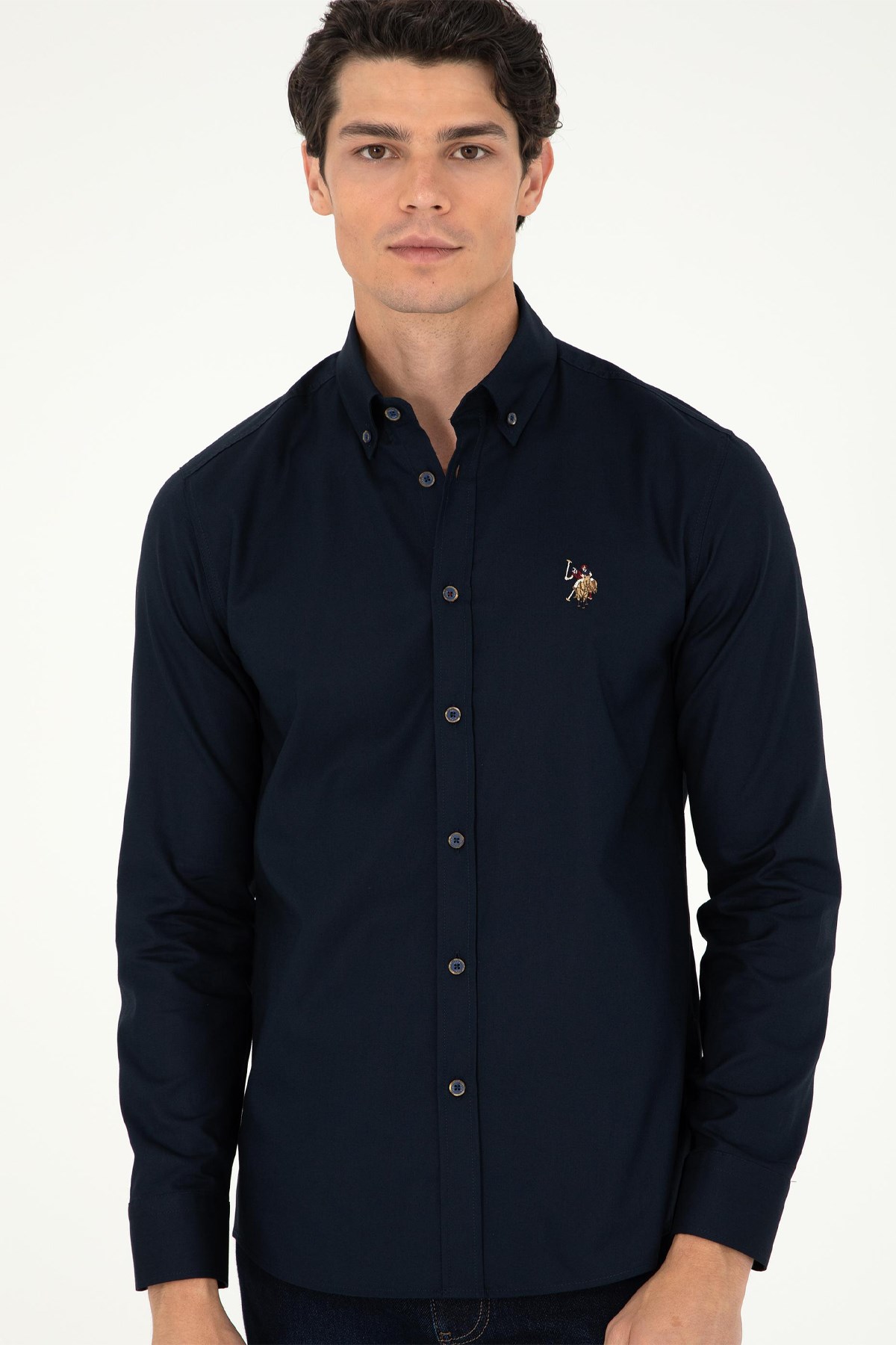 U.S. Polo Assn. Erkek Gömlek 50293847-VR033 Lacivert