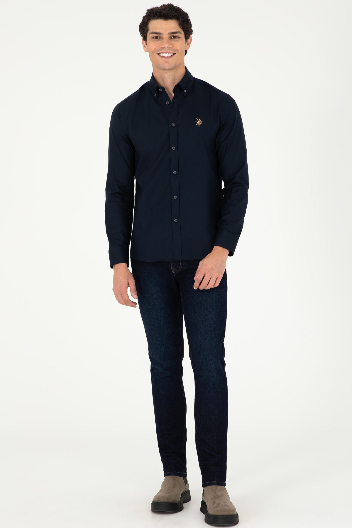 U.S. Polo Assn. Erkek Gömlek 50293847-VR033 Lacivert