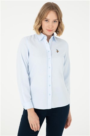 U.S. Polo Assn. Kadın Gömlek 50295704-VR003 Mavi