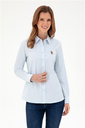 U.S. Polo Assn. Kadın Gömlek 50295710-VR003 Mavi