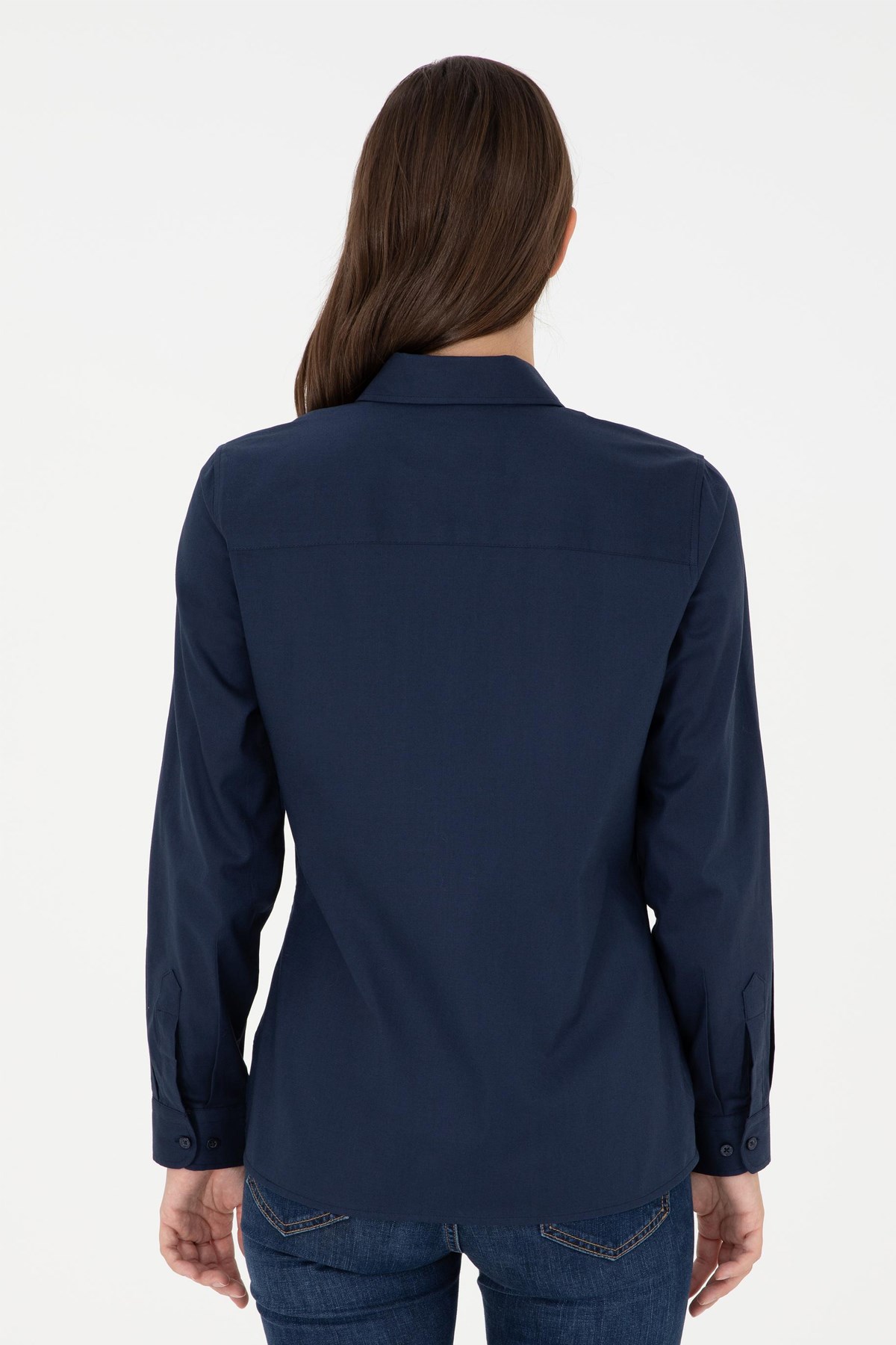 U.S. Polo Assn. Kadın Gömlek 50295710-VR033 Lacivert