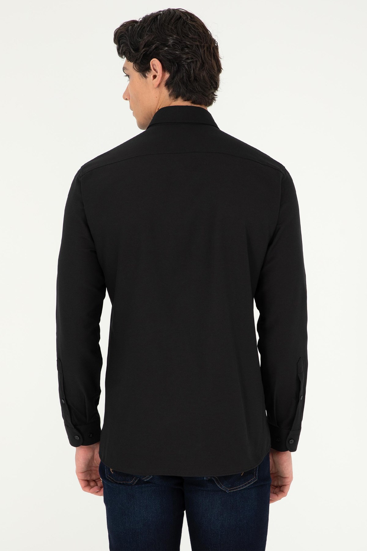 U.S. Polo Assn. Erkek Gömlek 50295897-VR046 Siyah