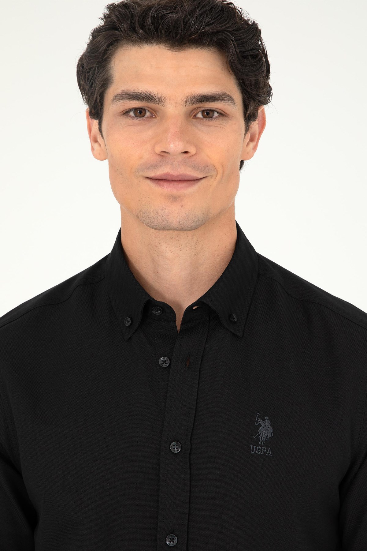 U.S. Polo Assn. Erkek Gömlek 50295897-VR046 Siyah