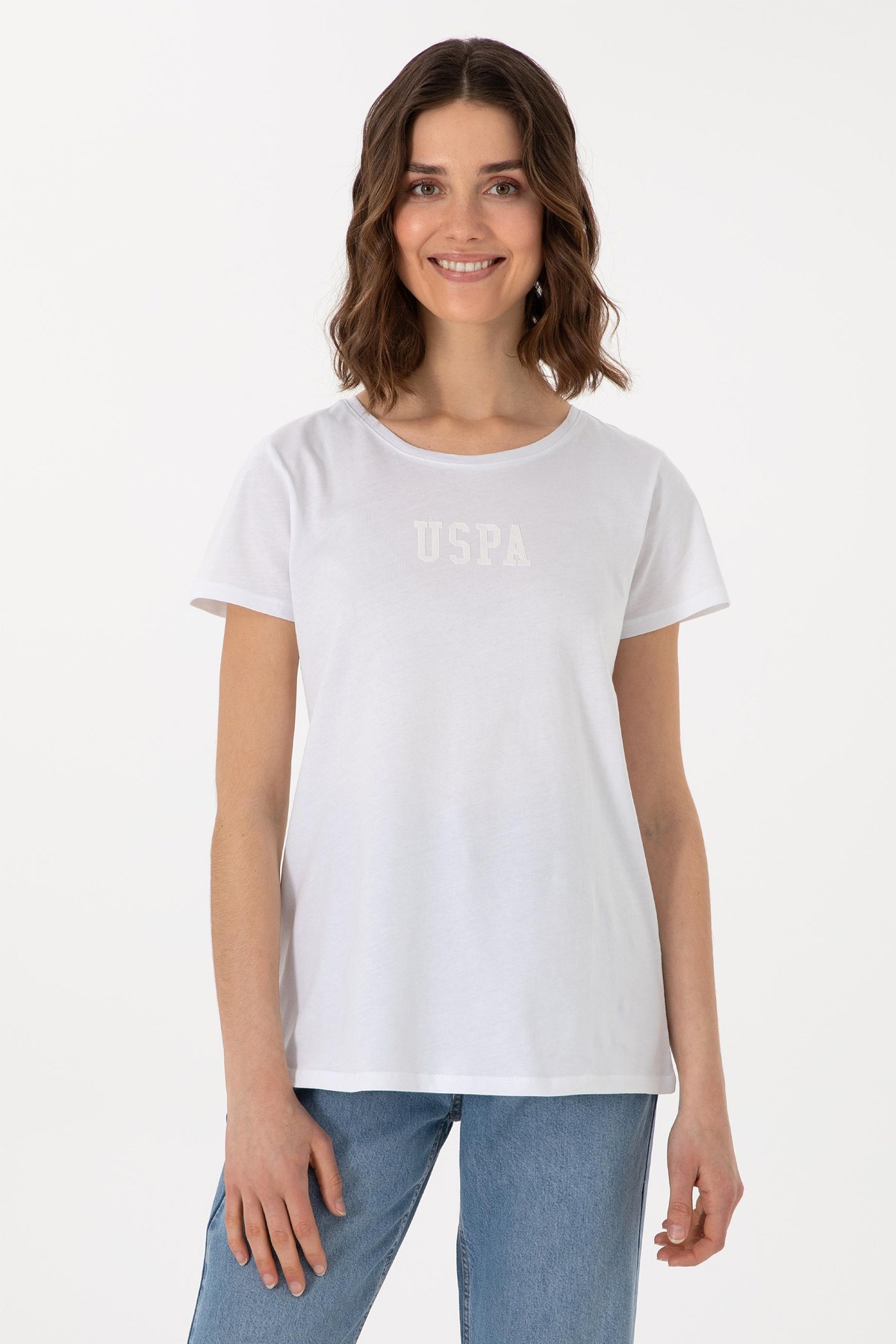 Us. Polo Assn. Kadın Tişört 50297454-Vr013 Beyaz